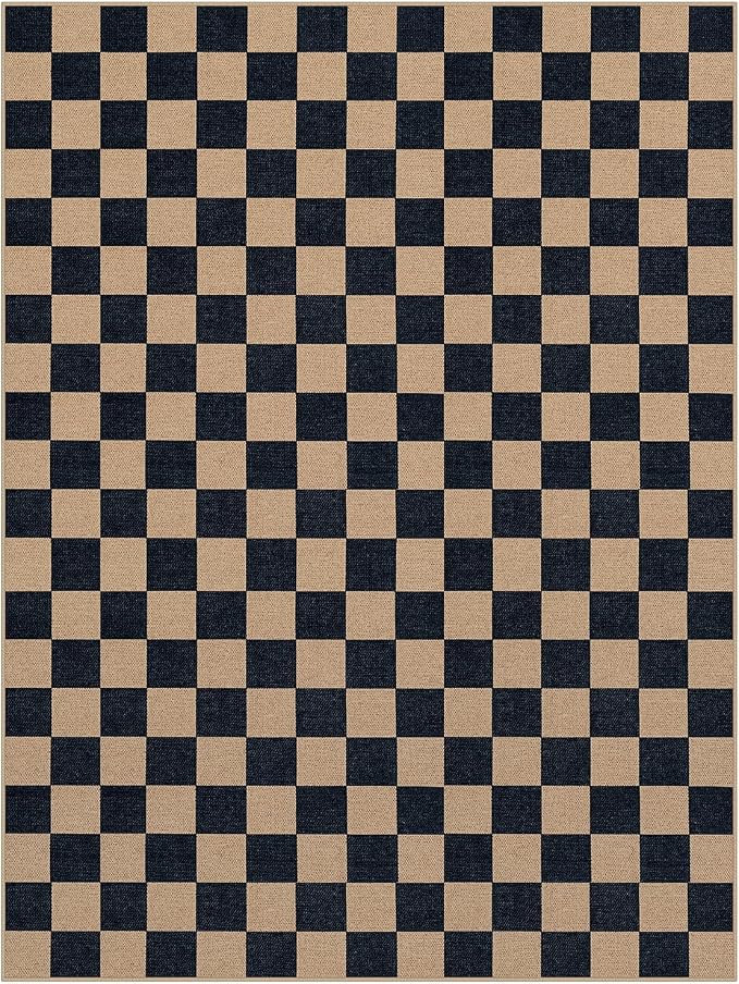 Lahome Colette Checkered Easy Jute Rug, 9x12 Area Rug - Image 9