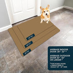 Ultra Thin Door Mat Indoor Entrance, 1/10 in Thin Door Mats - Image 8
