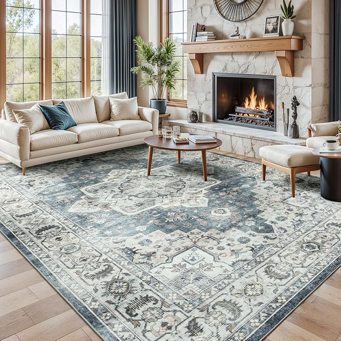 Lessymo Large Area Rugs 9x12 for Living Room, Soft Washable Rug for Bedroom - Image 3