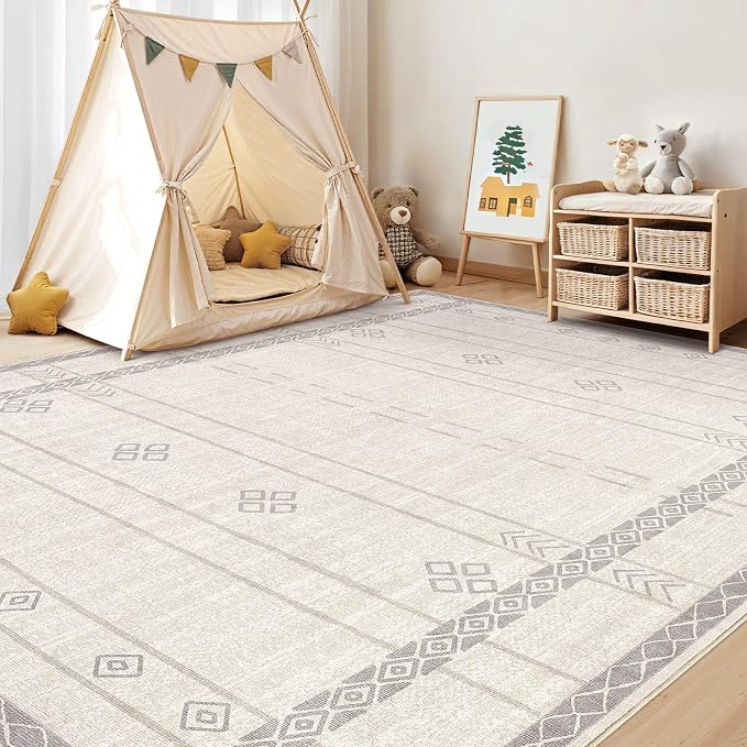 cotiled 5x7 Area Rugs Living Room Rug: Washable Boho Rugs - Image 6