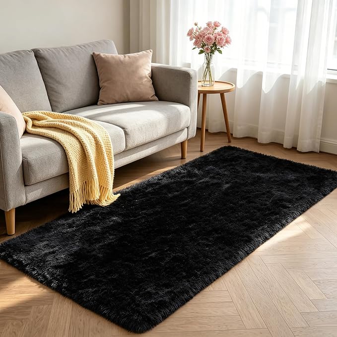Shag Area Rugs for Bedroom Living Room, 2x6 Ultra Soft Fluffy Runner Area Rugs - Image 2