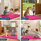 Smiry Dog Door Mat for Muddy Paws 59x35, Absorbent Dirt Trapper, Non-Slip - Image 7