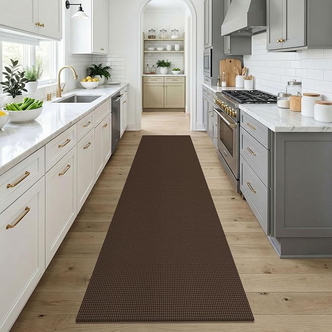 KOZYFLY Cotton Runners for Hallway 3x9, Wide Washable Runner Rug, Woven Non - Image 2