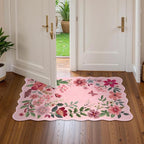 Lahome Floral Washable Entryway Rug, 2X3 Soft Kitchen Rugs Non-Slip, Ultra-Thin - Image 2