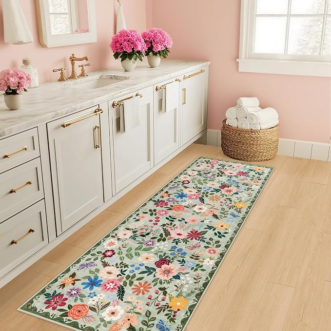 Runner Rug for Entryway: 2x5 Kitchen Rugs Non Slip Washable Ultra-Thin Soft - Image 5