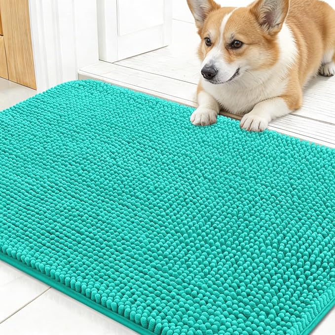 OLANLY Dog Door Mat for Muddy Paws 30x17, Absorbs Moisture and Dirt, Absorbent by OLANLY