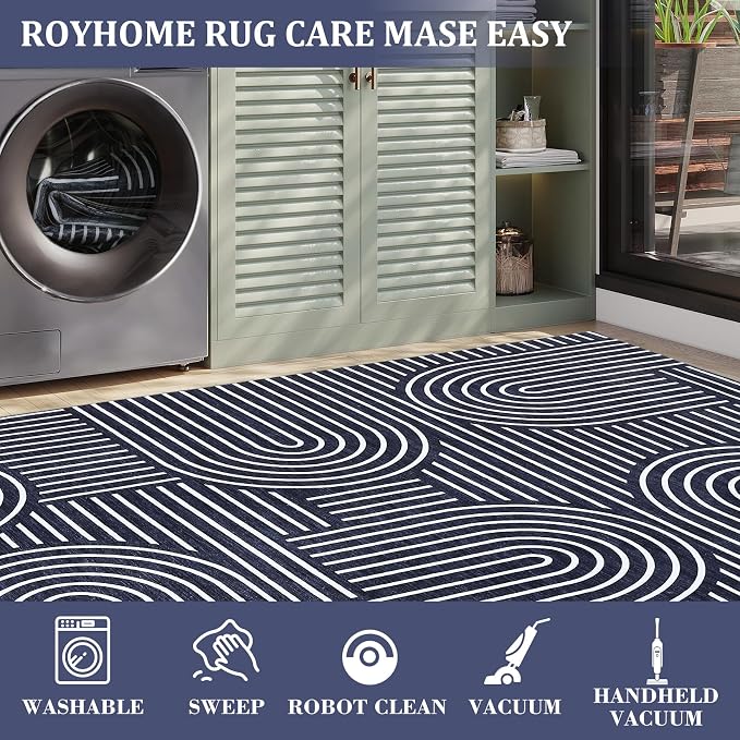 ROYHOME Washable Rug 4x6 Area Rugs - Image 5