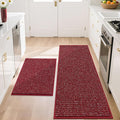BEQHAUSE Kitchen Rugs and Mats 2PCS, Non-Slip Kitchen Mats by BEQHAUSE