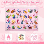 5x7 ABC Classroom Rug for Kids Playroom, Alphabet Rug - Image 5