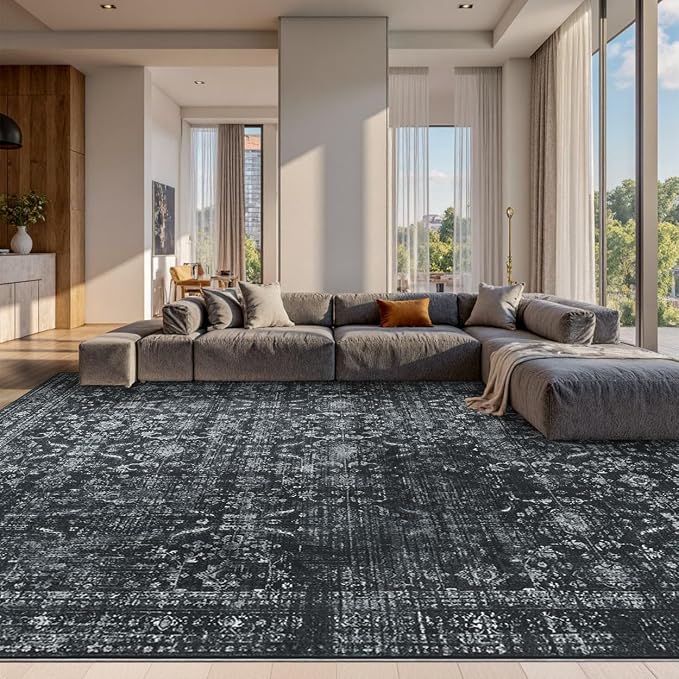 Rugxara 10x14 Area Rugs for Living Room Bedroom, Large Washable Rug, Non Slip & - Image 3