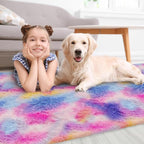 3x10 Hot Pink Runner Rainbow Rug - Image 4