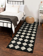 Lahome Zelie Washable Kitchen Runner Rug, 2x7 Black and White Hallway Bathroom - Image 8