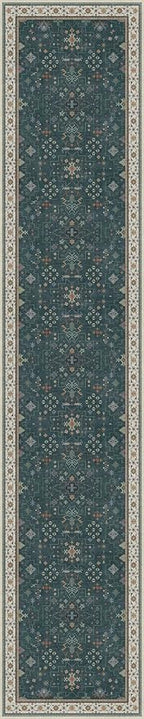 Hazo Haus Vintage Dark Green 2x10 Hallway Runner Rug - Image 3