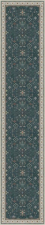 Hazo Haus Vintage Dark Green 2x10 Hallway Runner Rug - Image 3