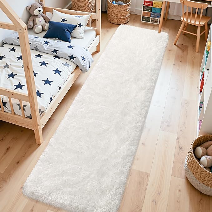 2x10 Feet White Soft Runner Rug - Image 3