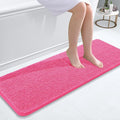OLANLY Bathroom Runner Rugs 47x17, Soft Absorbent Chenille Bath Rugs, Rubber by OLANLY