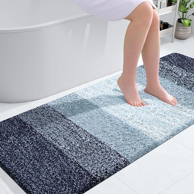 OLANLY Bathroom Runner Rugs Mat 59x24, Extra Soft Absorbent Microfiber Bath Rugs by OLANLY