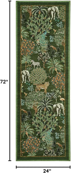 GarveeHome Jungle Rug 2x6 Kitchen Runner Rug Non Slip Washable Runners - Image 2