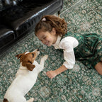 DCX Green 6x9 Rug, Kid & Pet Friendly - Image 5