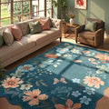 Lahome Floral Washable 6x9 Area Rugs, Soft Bedroom Rug by Lahome