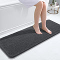 OLANLY Bathroom Runner Rugs 47x17, Soft Absorbent Chenille Bath Rugs, Rubber by OLANLY