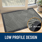 OLANLY Front Door Mat Outside Entrance 47x32, Heavy Duty Sturdy Natural Rubber - Image 4