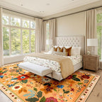 RELEANY Floral 3x5 Area Rugs Washable Print Boho Cute Carpet Non Slip Flower - Image 9