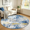RELEANY Washable Area Rugs 6ft Non-Slip Modern Abstract Soft by RELEANY