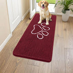 Smiry Dog Door Mat for Muddy Paws, Absorbent Dirt Trapper Non Slip Quick Dry by Smiry