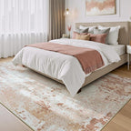 5x7 Area Rugs, Neutral Machine Washable Rugs - Image 8