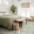 Wonnitar Boho Washable Rugs 8x10, Large Floral Rugs - Image 3