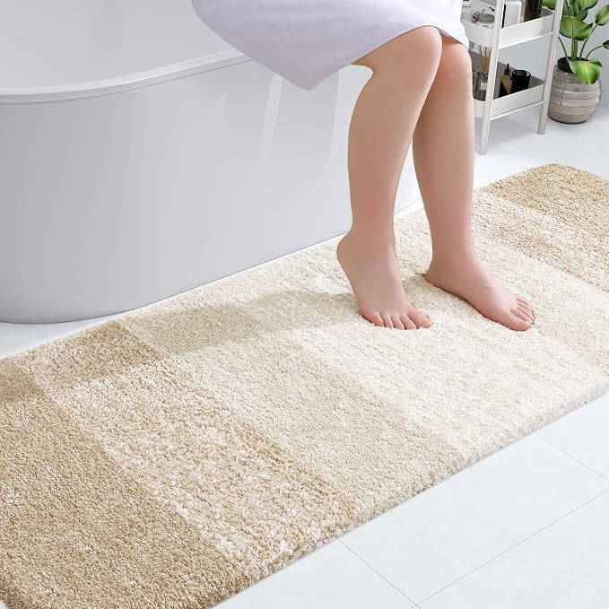 OLANLY Bathroom Runner Rugs Mat 70x24, Extra Soft Absorbent Microfiber Bath Rugs by OLANLY