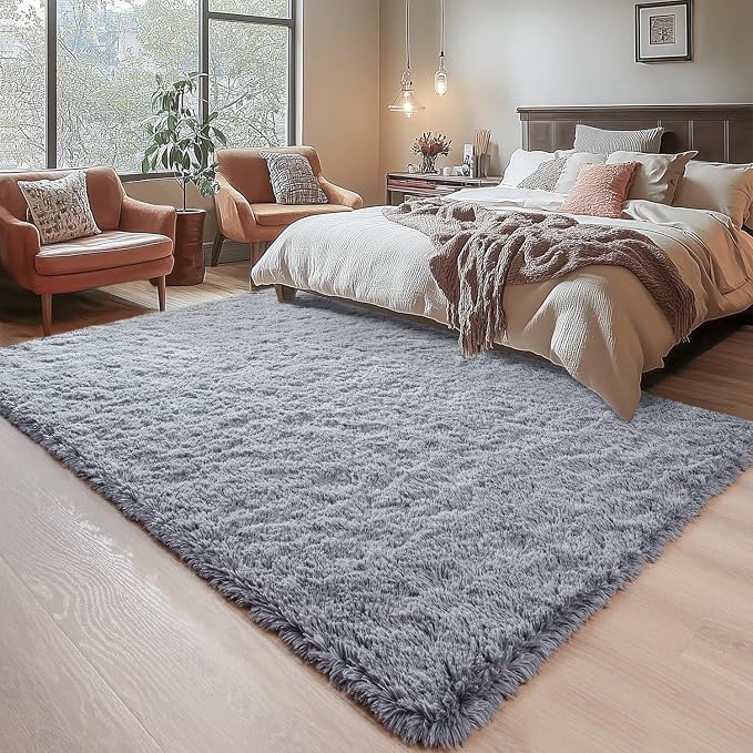 Chicrug Soft Area Rugs for Bedroom Living Room Plush Fluffy Rug 6x9 Feet - Image 5