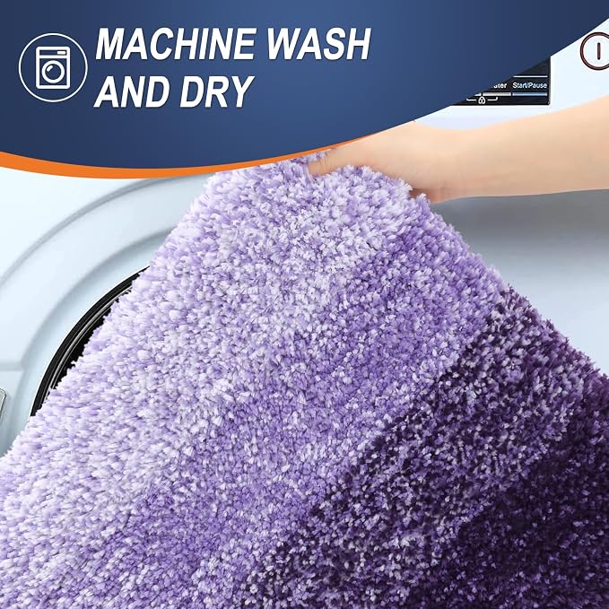 OLANLY Small Bathroom Rugs Mat 24x16, Extra Soft Absorbent Microfiber Bath Rugs - Image 6