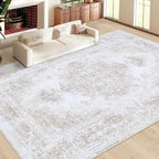 XLUEZ Area Rug 10x14 Living Room Rug, Machine Washable Vintage Distressed - Image 2