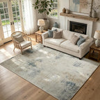 8x10 Washable Rugs, Ultra Soft Faux Wool Retro Carpets, Non Slip Backing - Image 8