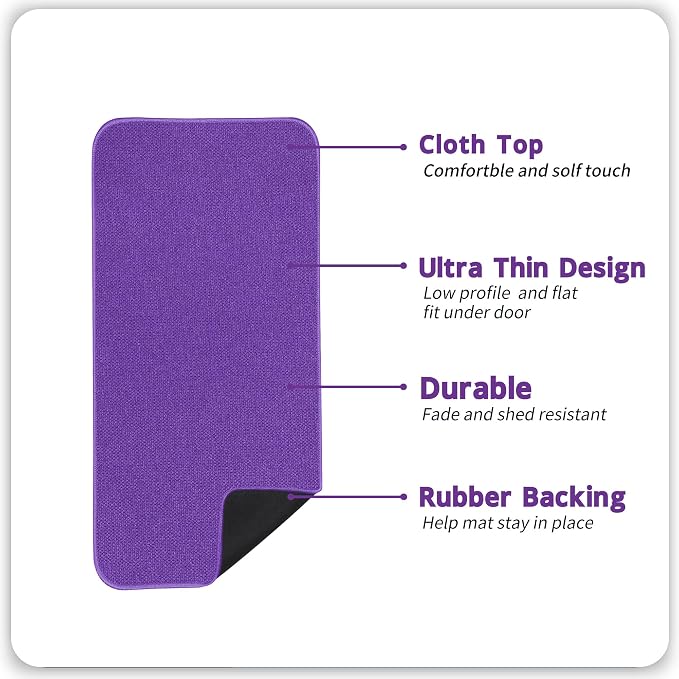 Bosap Bath Mat, Ultra Thin Bathroom Runner Rugs, Large Bath Mats - Image 2