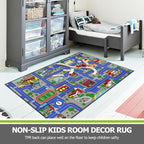 Capslpad Blue Car Road Kid Rug Carpet Playmat - Image 6