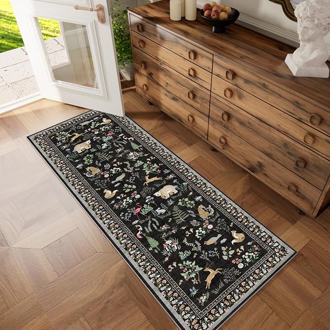 Machine Washable Kitchen Runner Rugs: 2'6"x8' Hallway Runner Stain Resistant - Image 7