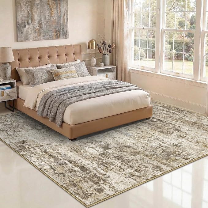 8x10 Area Rugs Washable Living Room Rug-No Slip Soft Carpets Modern Abstract - Image 5