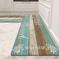 HEBE Anti Fatigue Kitchen Mat Set of 2 Non Slip Cushioned Kitchen Mats by HEBE