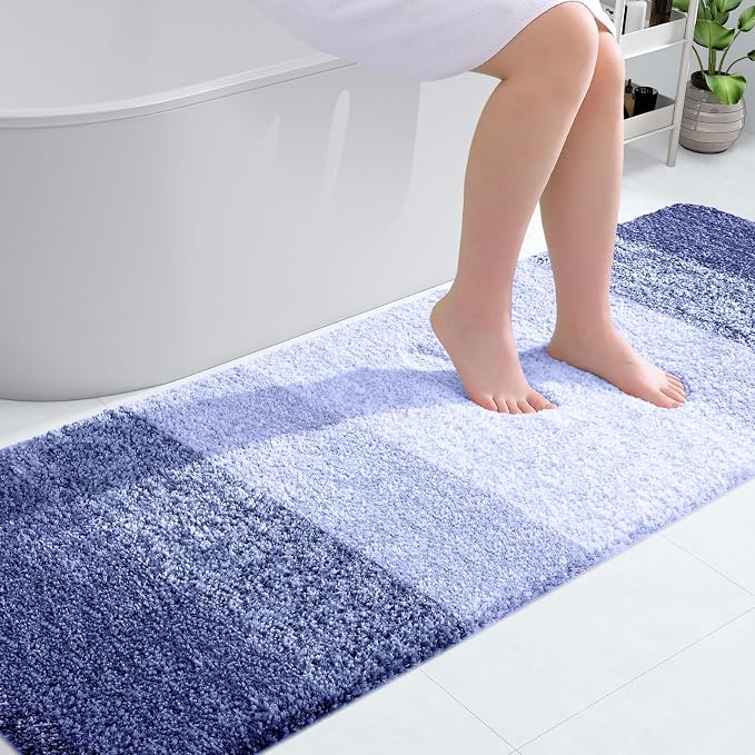 OLANLY Bathroom Runner Rugs Mat 70x24, Extra Soft Absorbent Microfiber Bath Rugs by OLANLY
