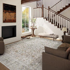 Machine Washable Rugs for Living Room: 8x10 Area Rugs for Bedroom Vintage Stain - Image 2