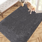 PURRUGS Easy Care Area Rug 4ft x 6ft, Non-Slip Machine Washable Entryway Rug by PURRUGS