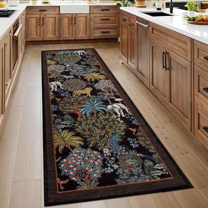 GarveeHome Jungle Rug 2.5x10 Kitchen Runner Rug Non Slip Washable Runners - Image 2
