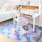 Amdrebio Blue Purple Rainbow Rugs - Image 7