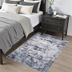 Washable Area Rug 3x5 Entryway Rug: Washable Modern Abstract Soft Thin Rug - Image 2