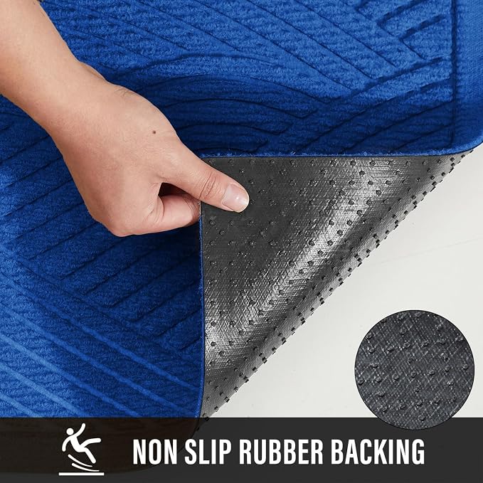 HIYARD Sturdy Front Door Mat, Absorbent Muddy Dirt Resist Welcome Door Mats - Image 3