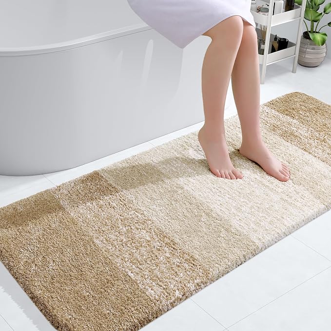 OLANLY Large Bathroom Rugs Mat 40x24, Extra Soft Absorbent Microfiber Bath Rugs by OLANLY