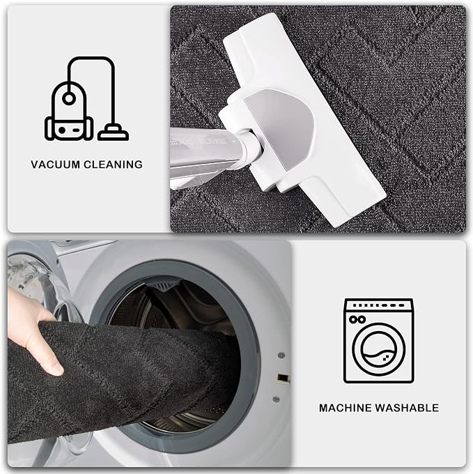 PURRUGS Dirt Trapping Door Mat 32" x 70", Non-Slip Machine Washable Entry Rug - Image 7